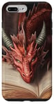 iPhone 7 Plus/8 Plus Aesthetic Gothic Red Dragon Reading Book Painting Bookish Case