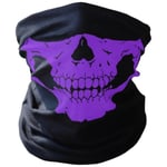 Lila Skelett Mask / Scarf / Halsduk | Halloween - Skeleton Mask Lila
