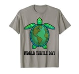 World Wildlife Day Let's Save The Turtle Cool Turtle Graphic T-Shirt