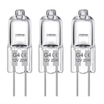 20-pack G4 halogenlampor 20W 12V - Varmvita