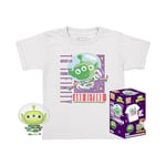 Funko Pocket Pop! & Tee: Disney - Alien Buzz Lightyear - for Children and Kids - Small - (S) - Disney: Toy Story - T-Shirt - Clothes With Collectable Vinyl Minifigure - Gift Idea for Boys and Girls