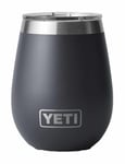 YETI Rambler 10oz Wine Tumbler - Charcoal Size: ONE SIZE, Colour: Charcoal