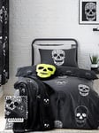 Catherine Lansfield Skulls Halloween Duvet Cover Set - Grey