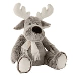 Peluche Enfant "Elan" 35cm Gris & Blanc