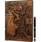 3D FAUX-LEATHER NOTEBOOK | FANTASY/DND DUNGEON MASTER(DM)/PLAYER JOURNAL