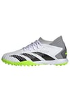 adidas Mixte Predator Accuracy.3 Turf Boots Football Shoes, FTWR White/Core Black/Lucid Lemon, 38 2/3 EU