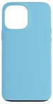 Coque pour iPhone 13 Pro Max Couleur bleu ciel simple