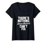 Womens There's Nothing Intense Workouts Can't Fix" Fitness Workout V-Neck T-Shirt