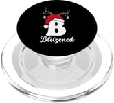 Lettre B de groupe de Noël assortie pour couples B PopSockets PopGrip pour MagSafe