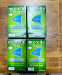 4 x Nicorette Icy White 2mg - Sugar free Gum 105 x 4 = 420 Gums | Exp. 2025