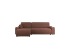 Barile Sofa med Divan 3-seter - Rosa sjeselong Lyserød