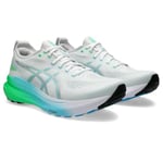 Asics Homme Gel-Kayano 31 Sneaker, White Bright Cyan, 45 EU