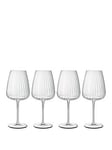 Luigi Bormioli Optica Set Of 4 Chardonnay Glasses - 550Ml