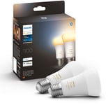 Philips Hue White Ambiance E27 A60 1100lm - 2-pack