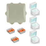 Kit connexion étanche - Connex - Boite de dérivation 80x80x40 - Gel box IPx8 - Borne WAGO 221 3 entrées