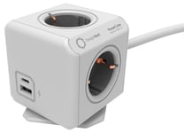 Clas Ohlson PowerCube Extended USB-C och USB-A grenuttag