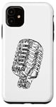 Coque pour iPhone 11 Classic Retro Vocal Microphone Vintage