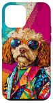 Coque pour iPhone 12 mini Cockapoo Dog Fashion, joli pop art coloré