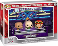 Funko Pop Moments WWE Wrestlemania 30 The Rock / Stone Cold / Hulk Hogan New