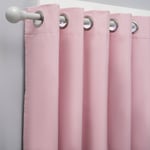 Habitat Kids Plain Blackout Eyelet Curtains - Pink Width 168Cm X Drop 137Cm