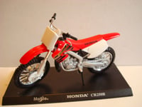 Honda Crf 450 R Blanc Rouge Motocross 1:18 Burago