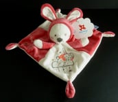 *. DOUDOU PLAT NICOTOY SIMBA GEMO OURS ROSE BLANC FLUO CAPUCHE LAPIN NUAGE -NEUF