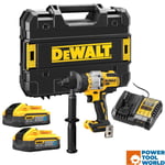 DeWalt DCD999H2T-GB 18v XR Cordless Brushless Combi Drill Inc 2x 5.0Ah Powers...