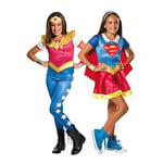 Rubie's Official DC Super Hero Girl's Supergirl and Wonder Woman Costume Twin Pa