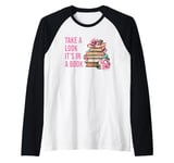 Take a Look It's in a Book: Women & Girls Novel Reader Quote Raglan Baseball Tee