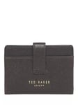 Ted Baker Kamron Textured Leather Card Holder, Brown