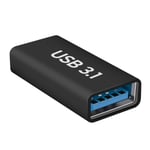 Rallonge USB C femelle vers USB 3.1 femelle Transferts rapide 5Gbps Compact noir