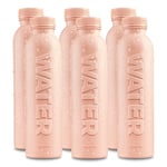 Bottle Up Reusable Water Bottle Filled with English Still Spring Water 6 x 500ml, Champagne Pink, Plant-based Bottle, BPA Free, Eco Friendly Bottle of Water