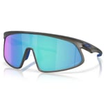 Oakley RSLV Solbriller (Prizm Sapphire) Unisex - Grå, One Size, Perfekt for Løping og Utendørs Aktiviteter