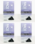 4x Face Facts Charcoal Deep Nose Cleansing Pore Strips