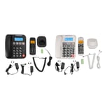 Corded And Cordless Phone 2in Screen Expandable Big Button With Answering M TDM