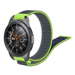 Samsung Galaxy Watch (46mm) 22mm nailon ranneke - Sininen / Vihreä