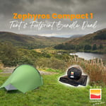 Wild Country Zephyros Compact 1 V3 Tent  + Footprint Package - Bundle Deal