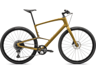 Specialized Specialized Sirrus X 5.0 | Hybridcykel kolfiberram | Satin Harvest Gold / Harvest Gold Tint Fade / Obsidian Speckle / Satin Obsidian Reflective