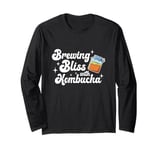 Brewing Bliss With Kombucha Home Brew Brewer Long Sleeve T-Shirt