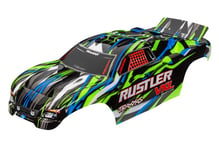 Traxxas 3726G Kaross Rustler VXL 2WD Grön Målad