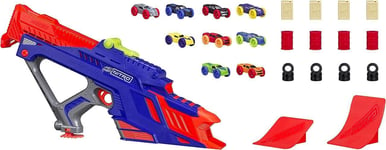 Nerf Nitro MotoFury Rapid Rally Includes 9 Cars + Ramps and Obstacles