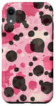 Coque pour iPhone XR Rose moderne à pois en peau de grenouille Ozark Timber Duck Camo