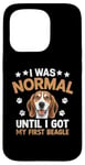 Coque pour iPhone 15 Pro J'étais normal jusqu'à ce que j'aie mon premier chien Beagle Beagles