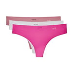 Under Armour Trosor 6P Pure Stretch Thong Rosa/Vit X-Small Dam