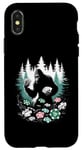 Coque pour iPhone X/XS Bigfoot Poker - Jeu de cartes amusant Sasquatch Lover