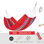 M&QSPS 200x100 balançoire de Jardin qualité Chaise Suspendue hamac Camping en Plein air pour Les Enfants Dormir lit Portable,Rouge 2x1m