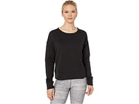 Nike W Nk Yoga Wrap Coverup Long Sleeved T-Shirt - Black/(Dark Smoke Grey), X-Large