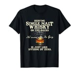 Whisky Design Single Malt On The Rocks Whisky T-Shirt