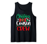 Christmas 2024 Cousin Crew Xmas Santa Hat Boys Girls Kids Tank Top