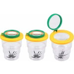 3 Pièces Insectes Loupe Boîte Insectes Spectateur Insectes Catcher Spectateur Biologie Environnementale d' Observation Biologique Portable Loupe pour